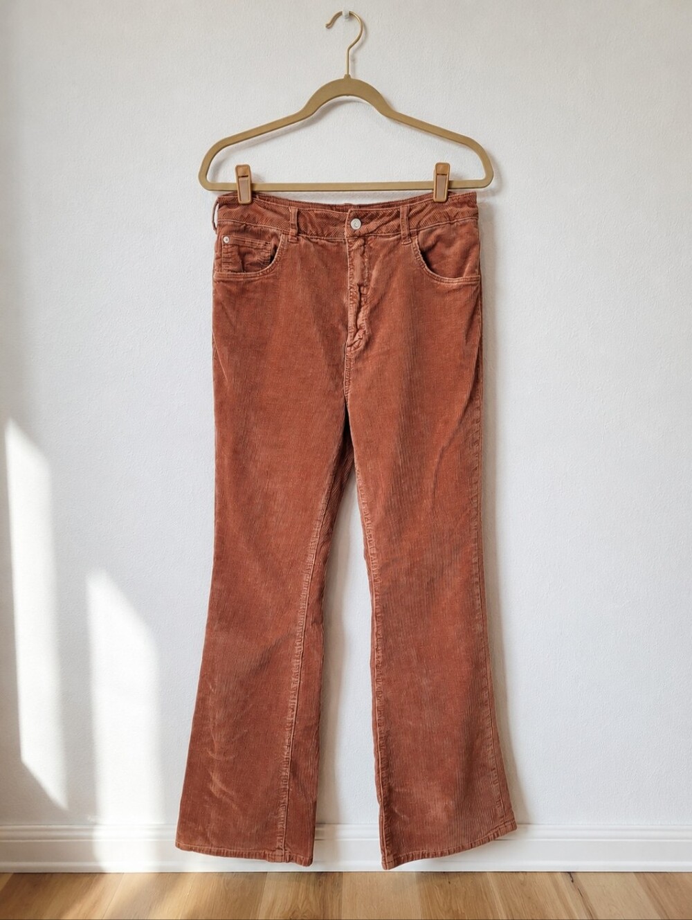 Pilcro by Anthropologie Corduroy Flare Pants - Size 32 - Bohemian Y2K